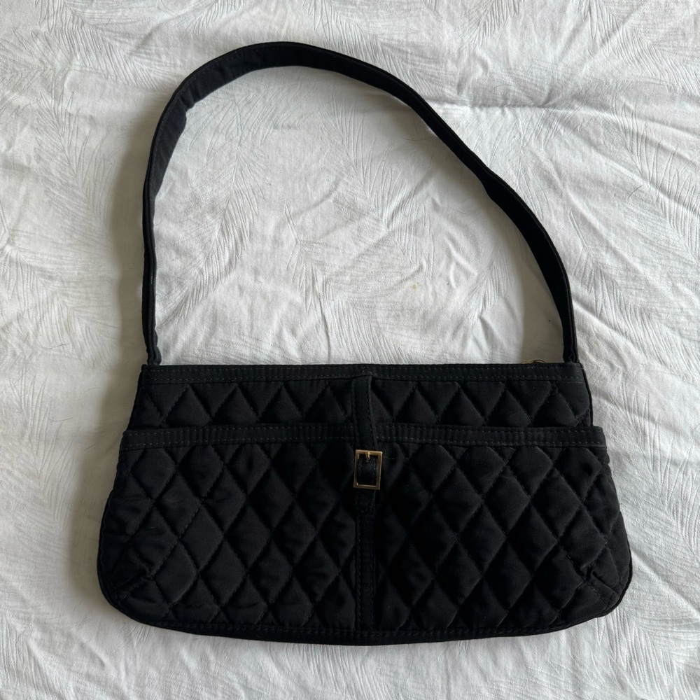 Vera Bradley Black Quilted Mini Bag